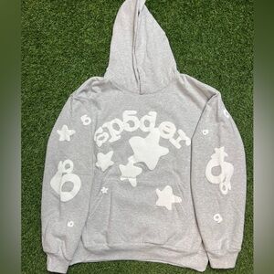 Sp5der Beluga Hoodie Heather Grey